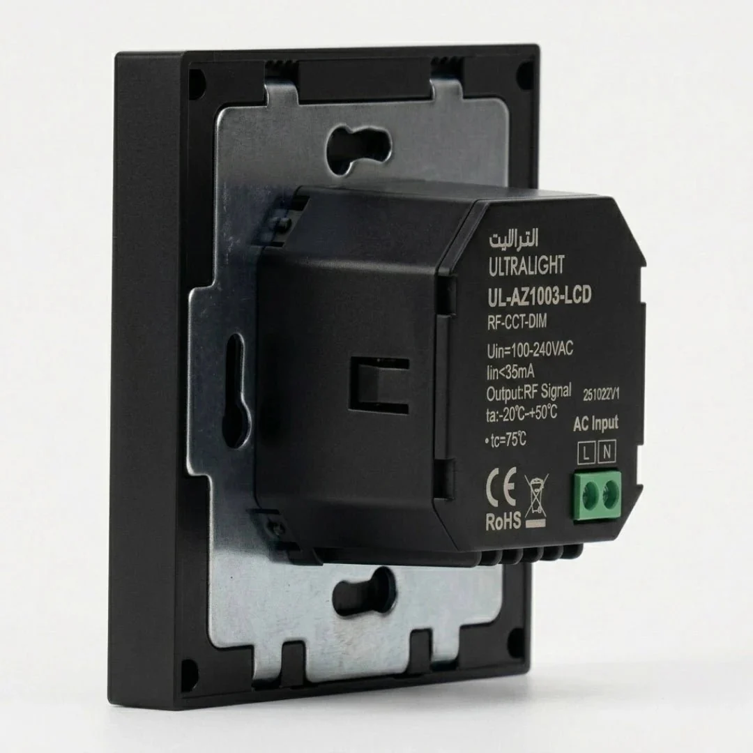 Ultralight A-Z Smart Screen Switch for Modern Smart Lighting (UL-AZ1003-LCD) - Image 6