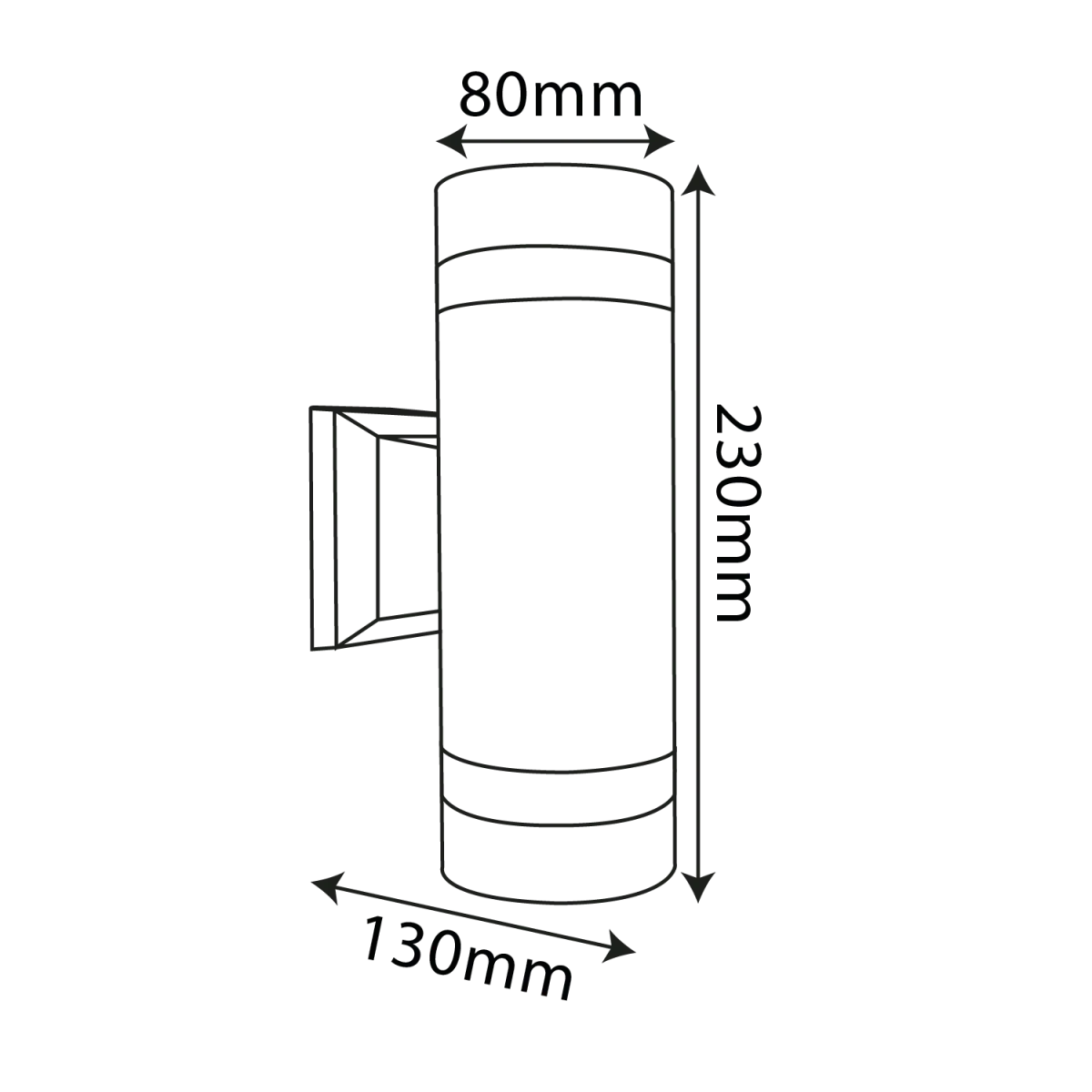 Ultralight Aluminum Wall Light Frame (YJ2180-2) - Image 8