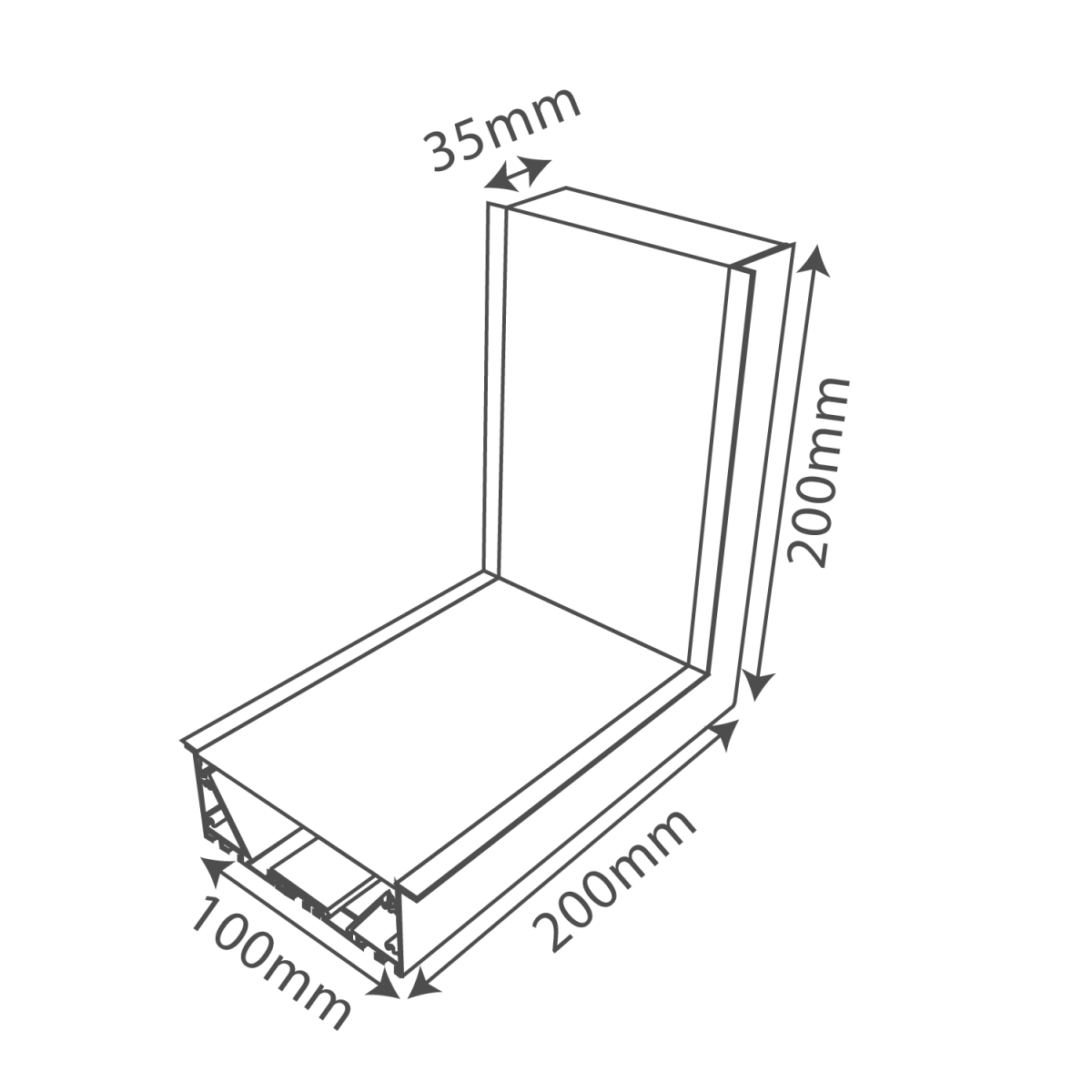 Ultralight Black Linear Light Recessed Connectable - Modern Design (BR6075B) - Image 9