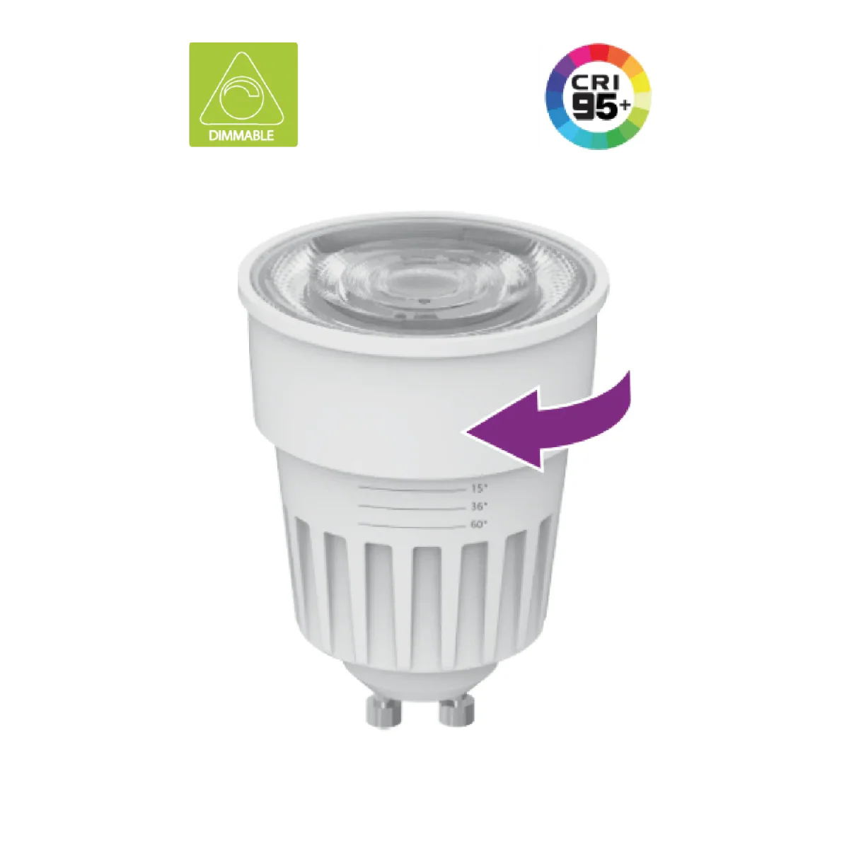 Ultralight Bulb adjust Beam Angel Dimmable 7.5W (UTL-M650ST)