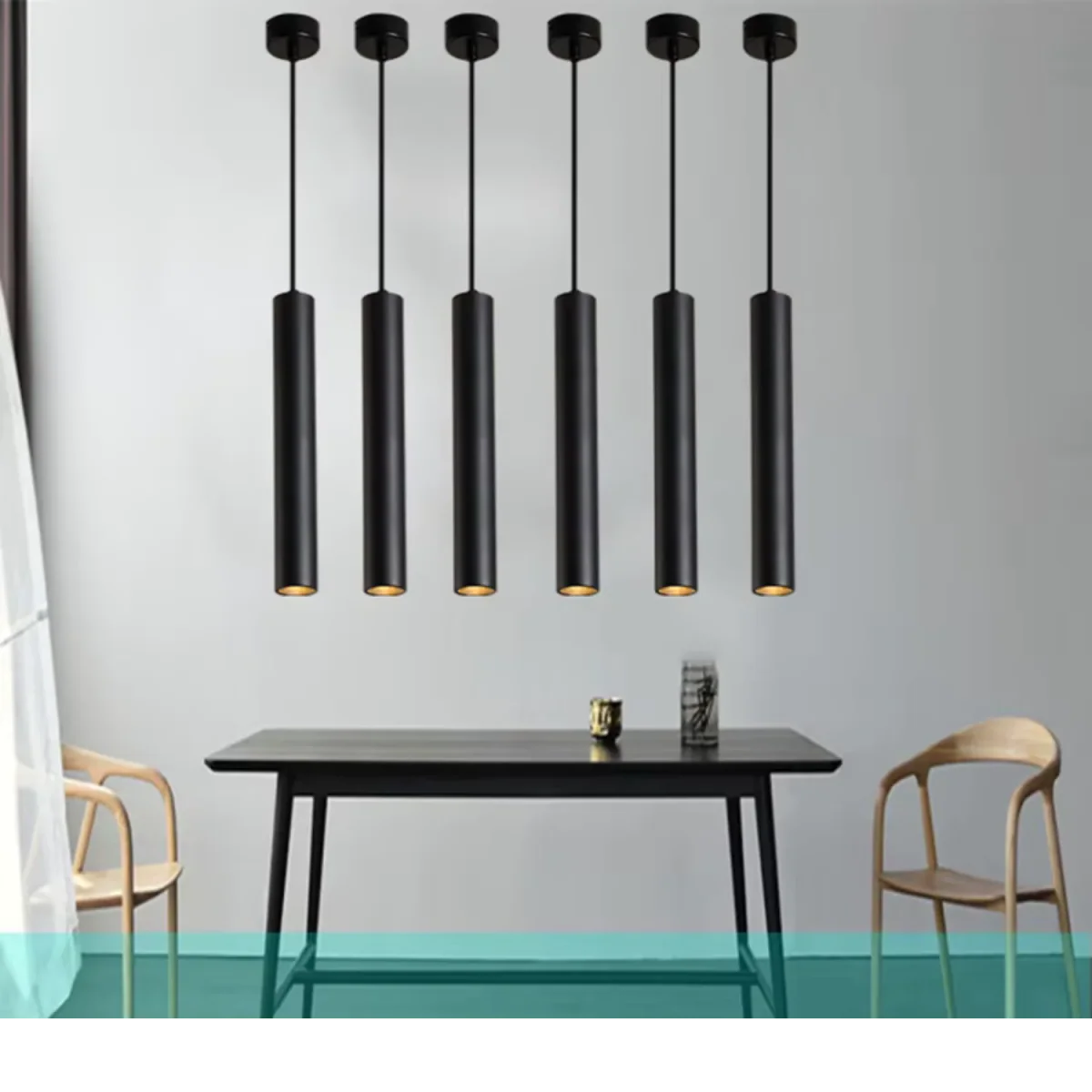 Ultralight Directional Pendant Ceiling Light 10W–40W (BR8088-RD) - Image 2