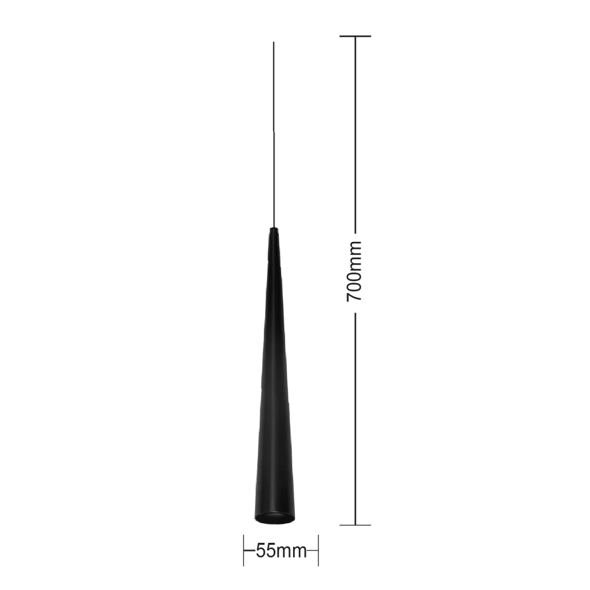 Ultralight Elegant Conical Indoor Pendant Light - GU10 Base (BR4888) - Image 8