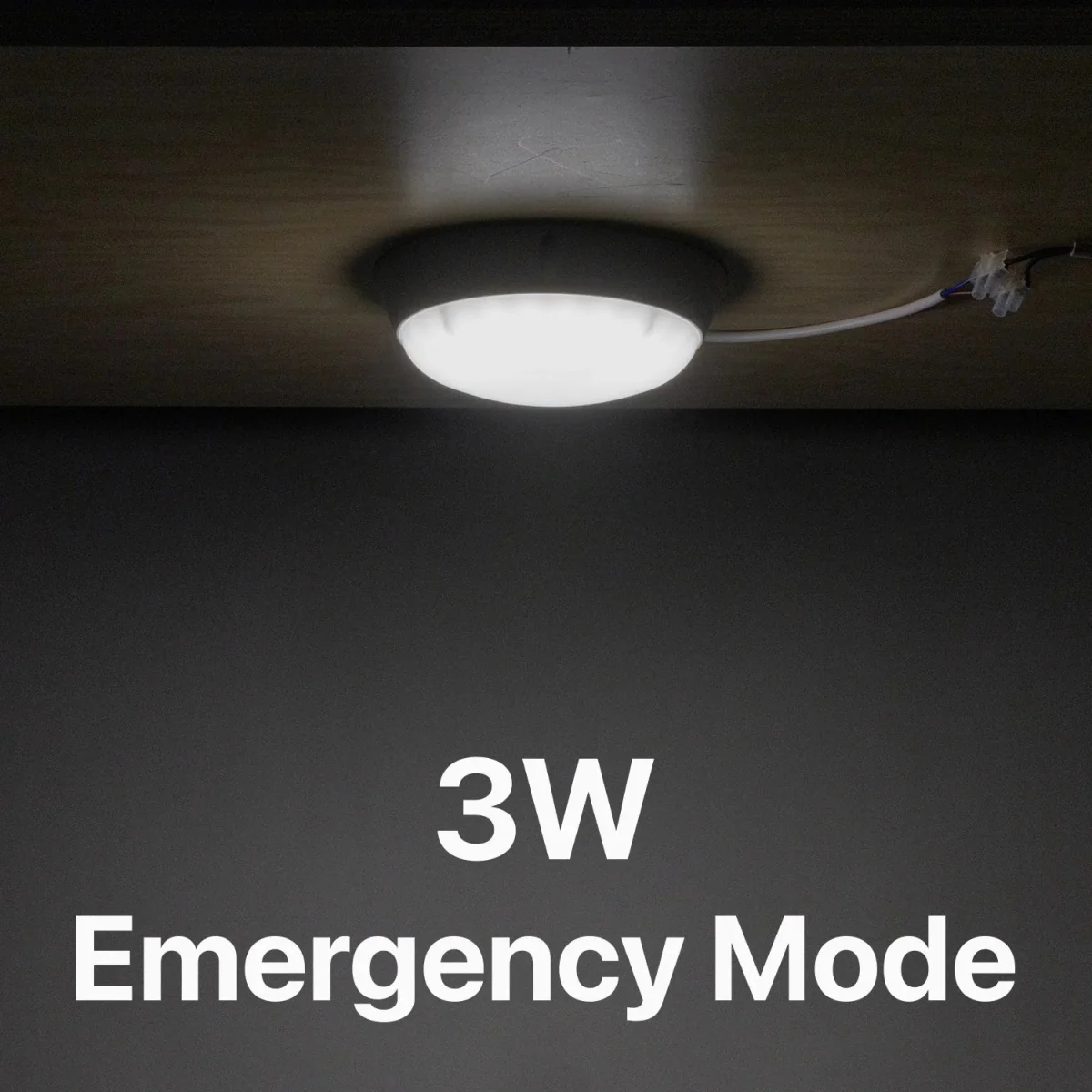 Ultralight Emergency Bulkhead with Motion Sensor 10W IP65 (ZF-W3-334) - Image 6