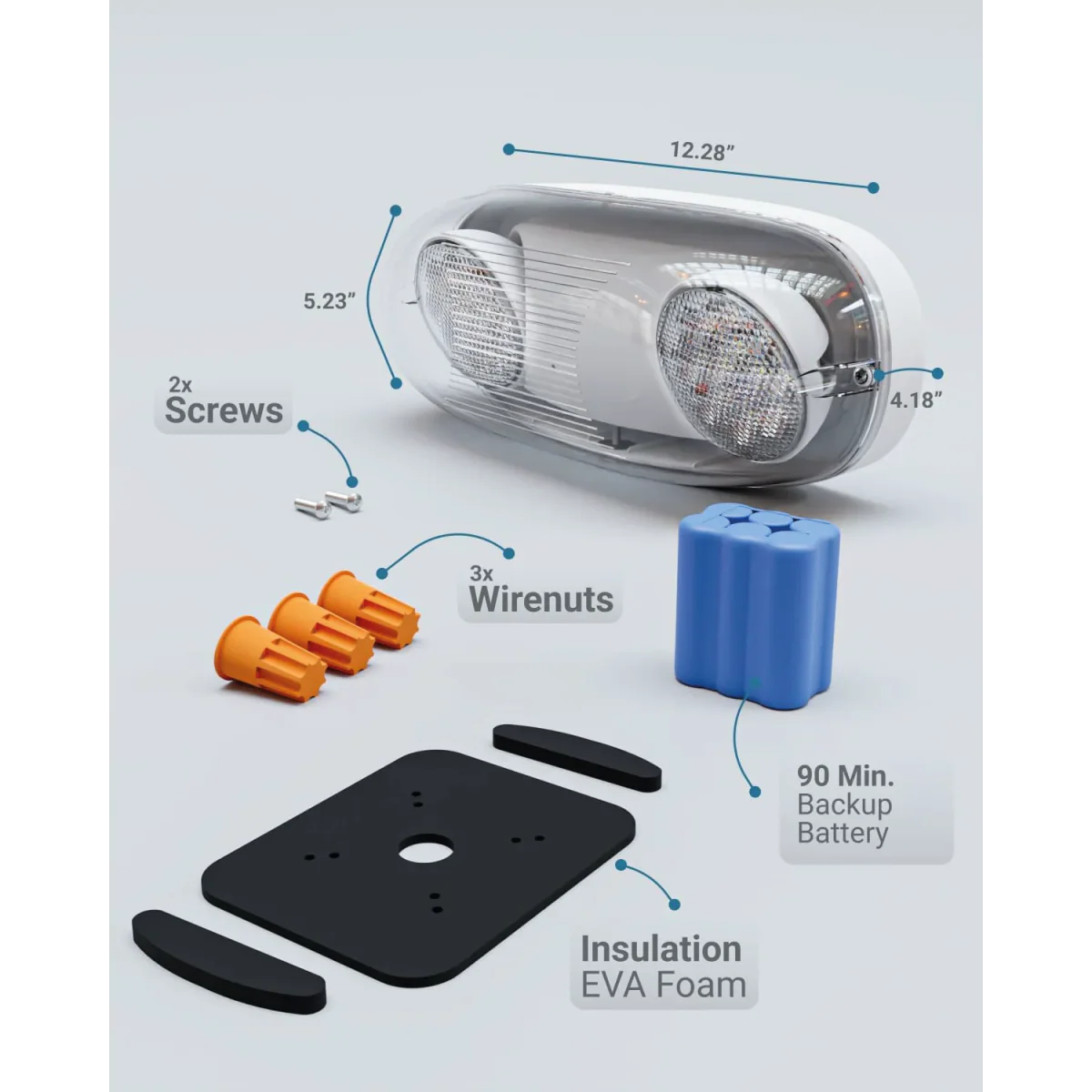 Ultralight Emergency LED Lighting 4W IP65 (JLEU5WP) - Image 9