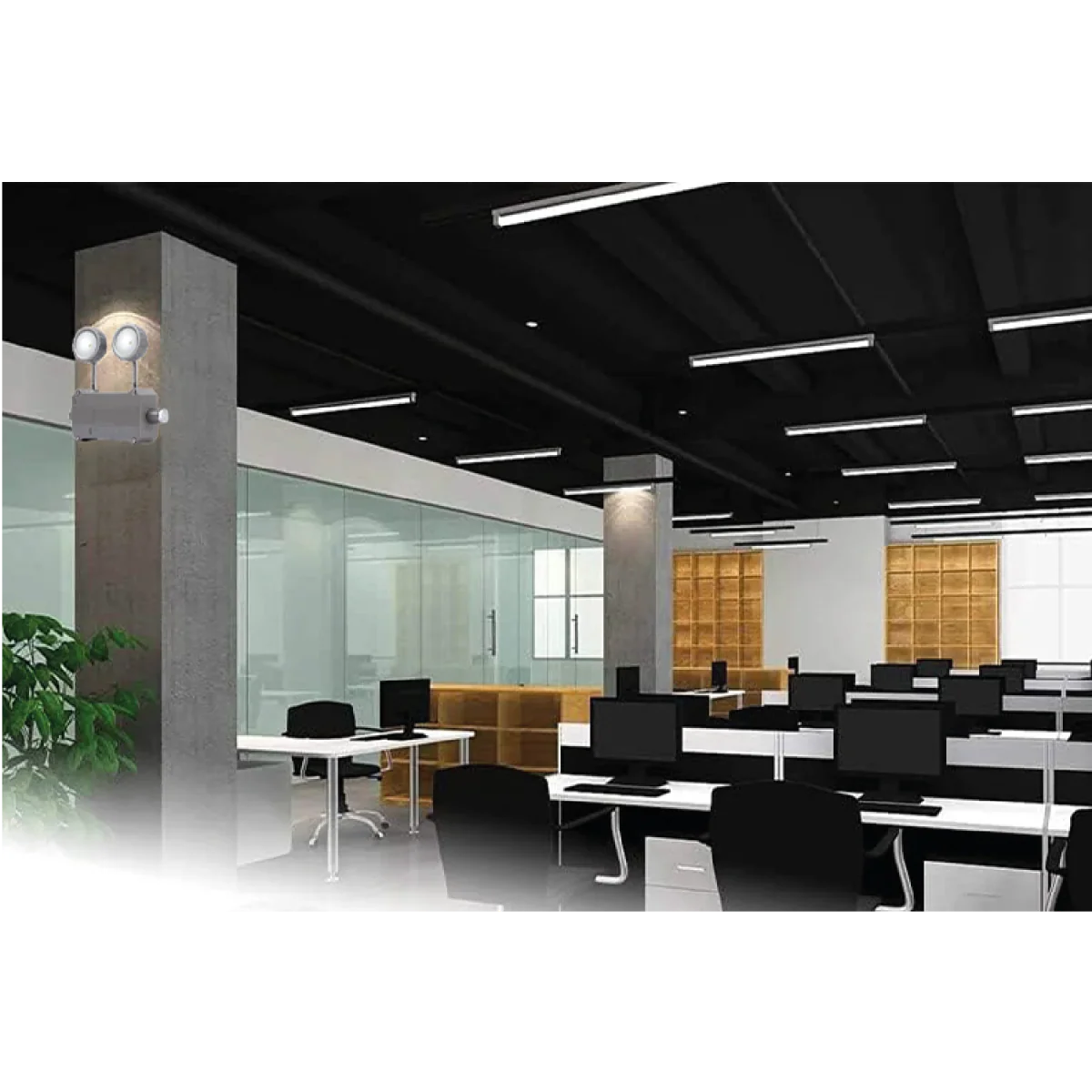 Ultralight Explosion Proof Emergency Light – Twin Spot LED, IP65 Waterproof (JY-1009) - Image 7