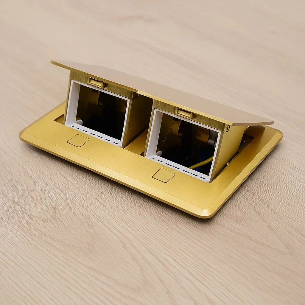 Ultralight FLOOR BOX (PU-S02) – IP44 Weather Resistant Recessed Floor Socket with Stainless Steel Body - Image 2