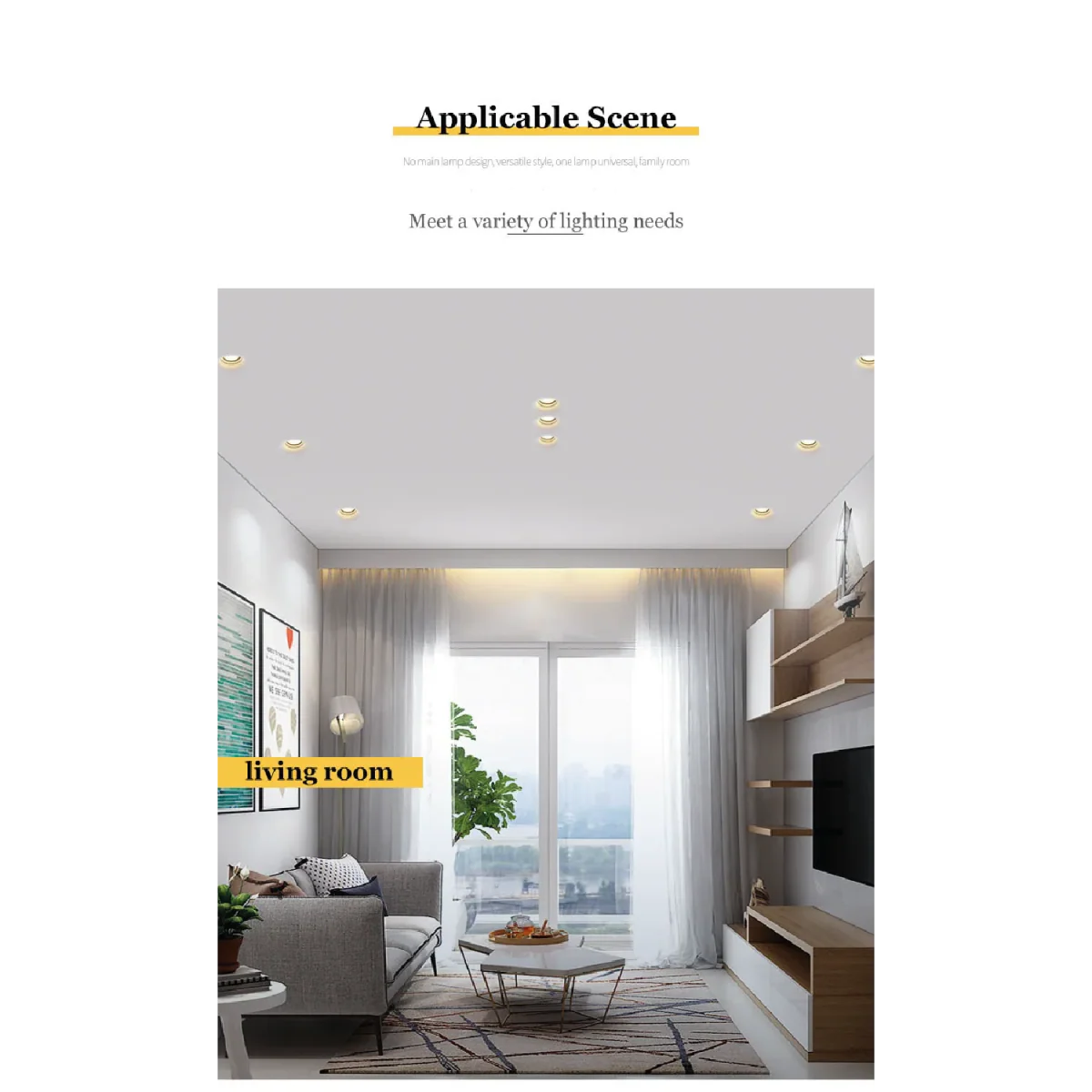 Ultralight Gypsum Spot Light Frame GU10 10cm- Elegant Design (MC-9130) - Image 7