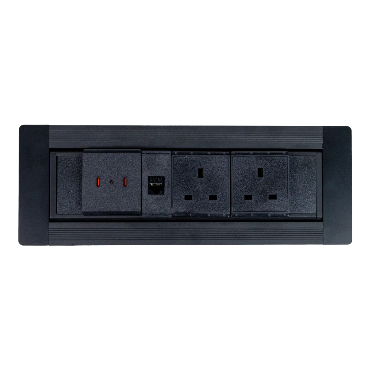 Ultralight Hidden Electric Desktop Socket | Manual Flip-Up Table Box (STS-256) - Image 6