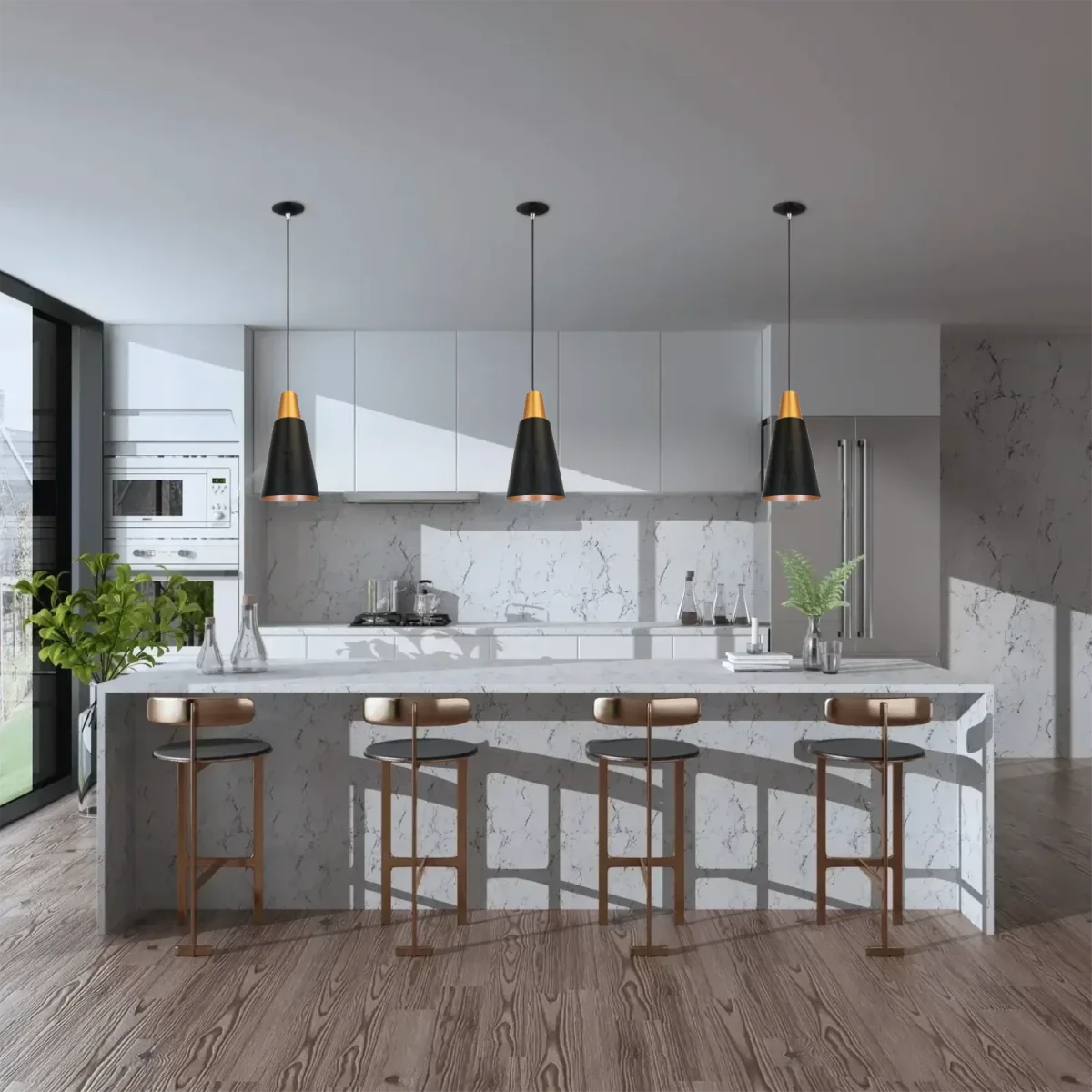 Ultralight Indoor Cone Pendant Light (TY322) with E27 Base - Image 8