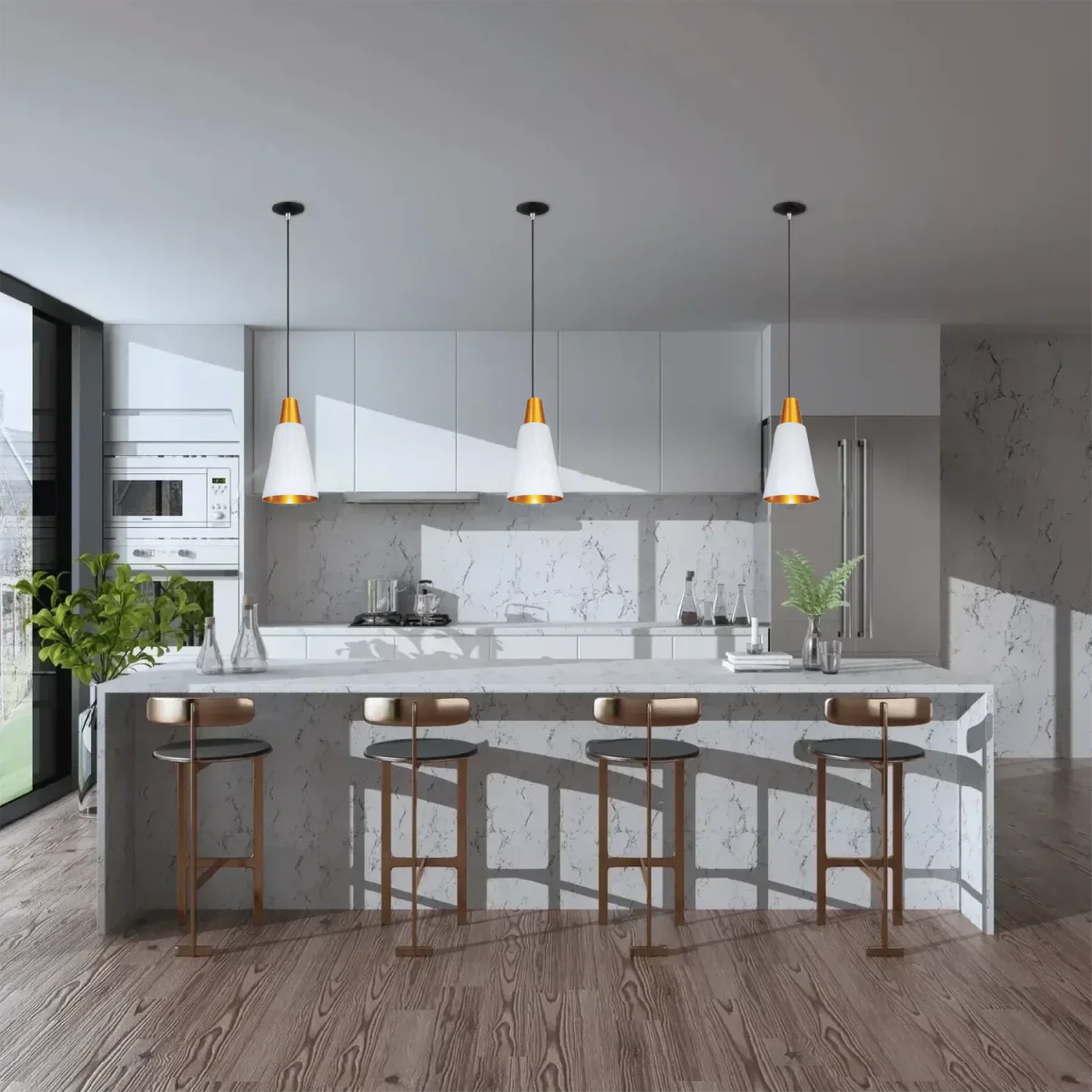 Ultralight Indoor Cone Pendant Light (TY322) with E27 Base - Image 9