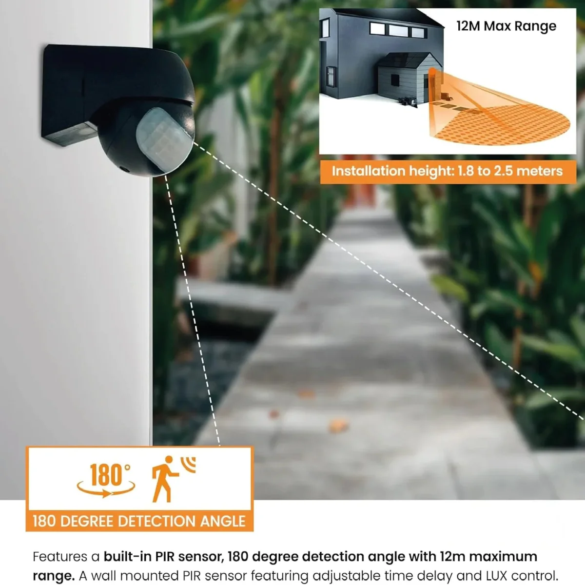 Ultralight Infrared Motion Sensor IP44 - 180° Rotating Joint - 5 years Warranty (ST11) - Image 7