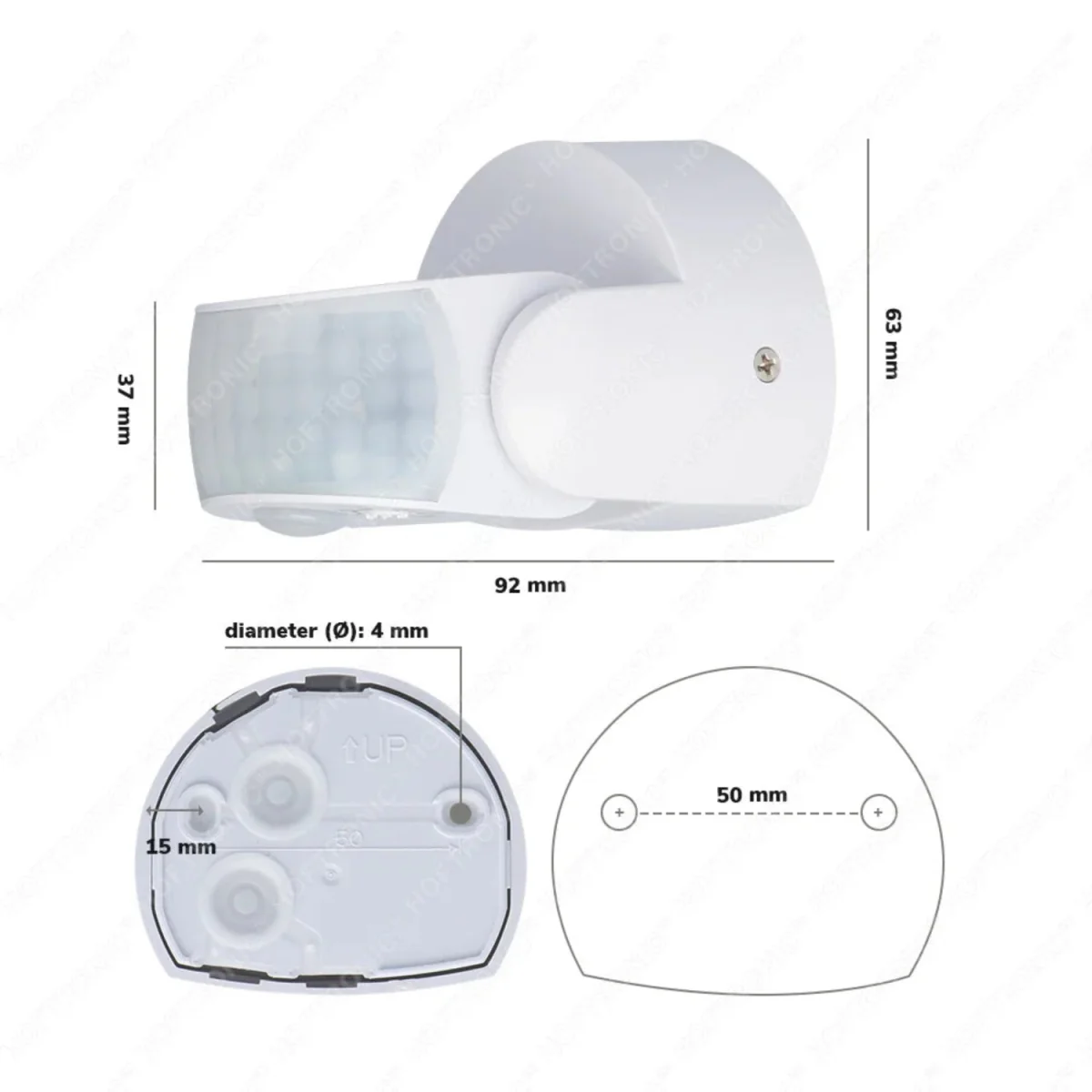 Ultralight Infrared Motion Sensor IP65 - 180° Rotating Joint 5 Years Warranty (ST15B) - Image 6