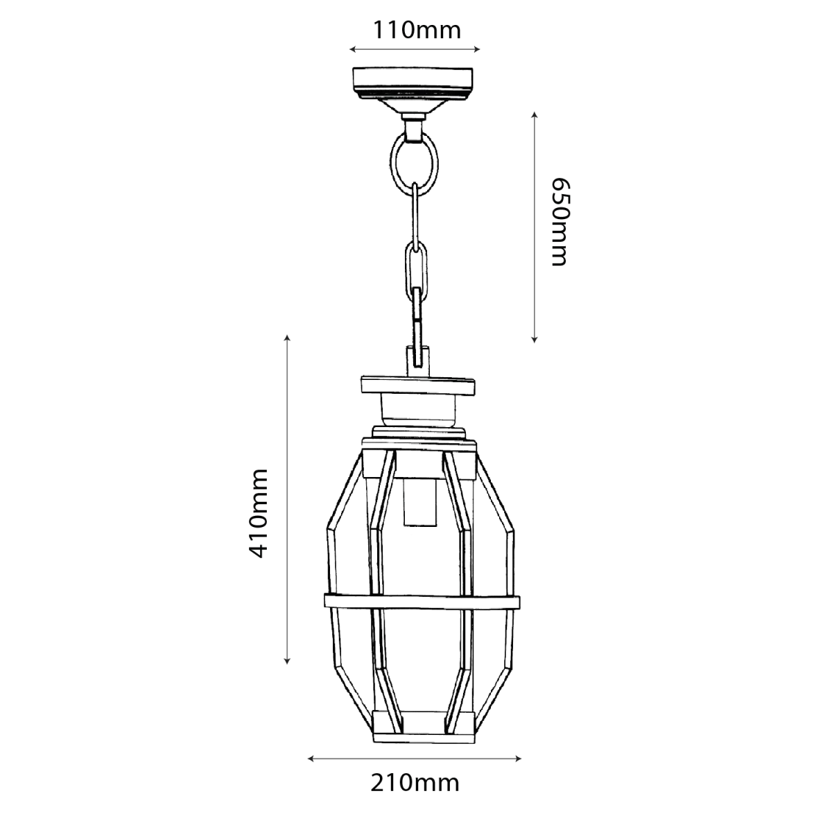 Ultralight Lantern Outdoor Lighting Design E27 (0445-Family) - Image 8