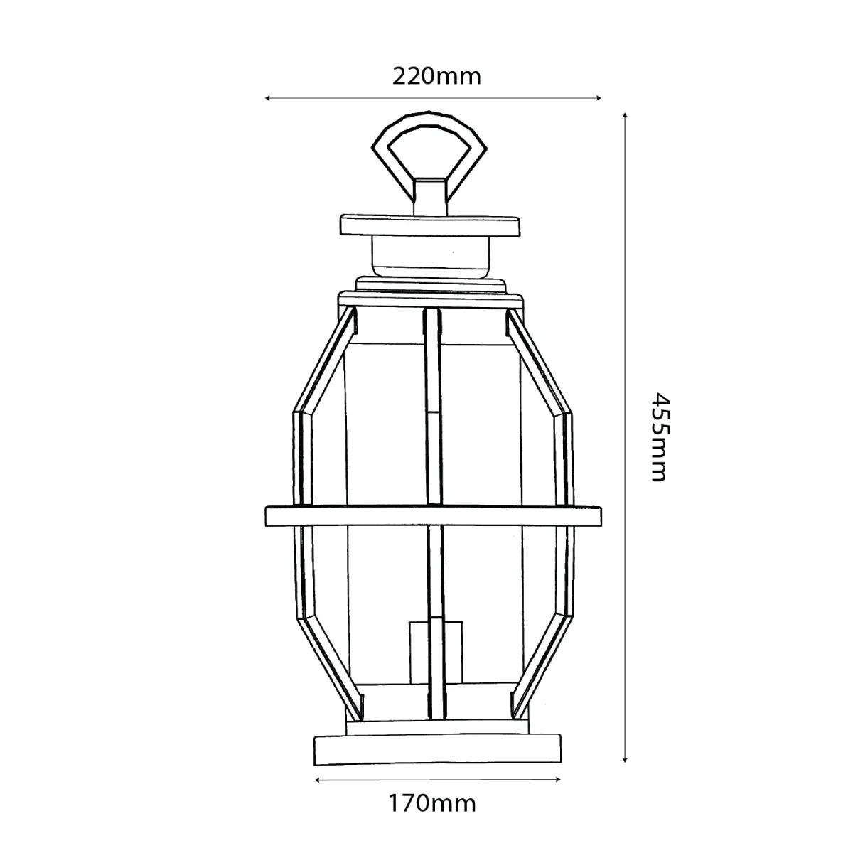 Ultralight Lantern Outdoor Lighting Design E27 (0445-Family) - Image 9