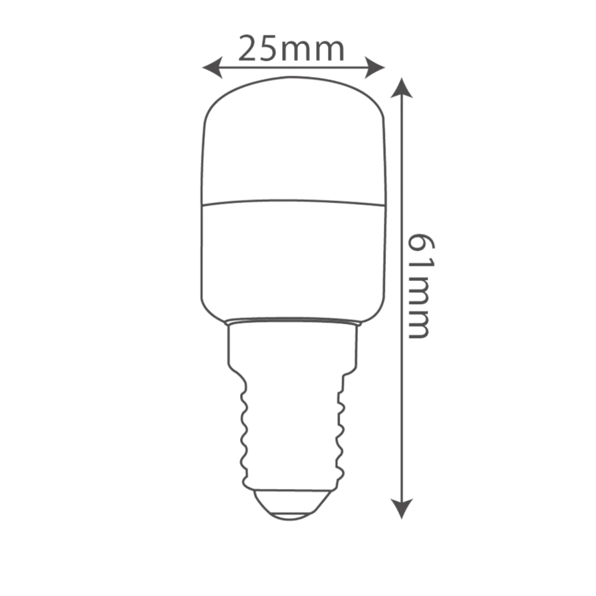 Ultralight Small LED Bulb Light 2W Warm Light (ST26) - Image 5