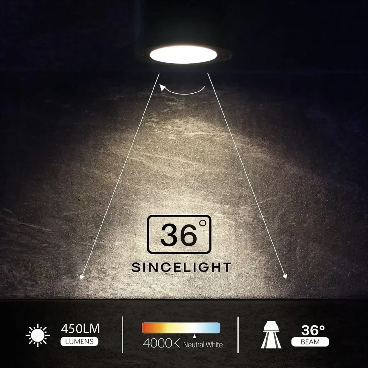 Ultralight LED Down Light Black - Samsung Chip (UTL-KS) - Image 5