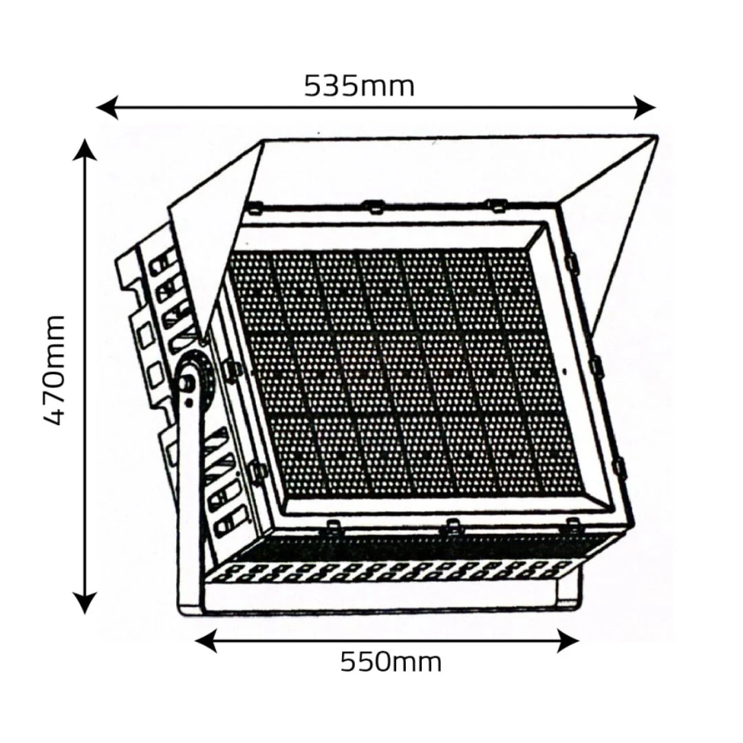 Ultralight LED Flood Light 800W IP65 - 5 Years Warranty (WY-FLXK800) - Image 5