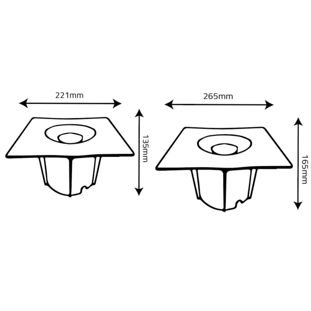 UltraLight LED In-Ground Recessed Light IP67 (BR7713 SQ) - Image 6