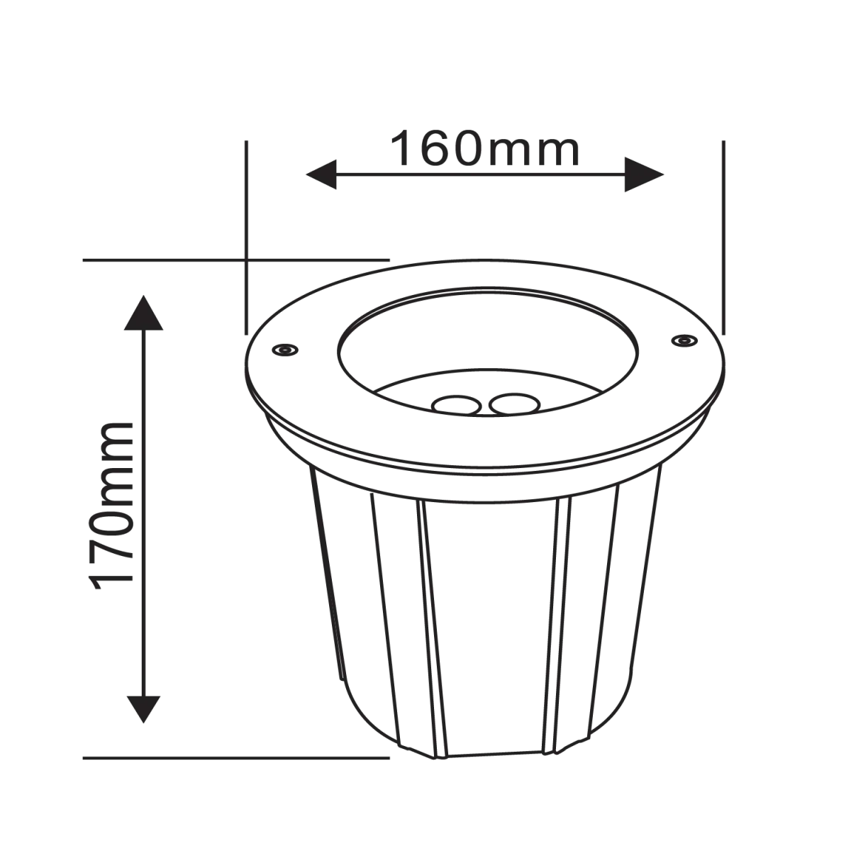 Ultralight LED Inground Light 12.5W Rotatable IP67 (BR7867) - Image 6