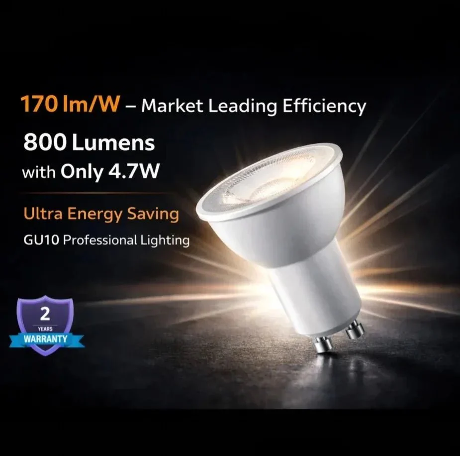 Ultralight LED Bulb 4.7W GU10 - Most Efficient Lighting 170 lm/W (UTL-M800ST-170) - Image 3