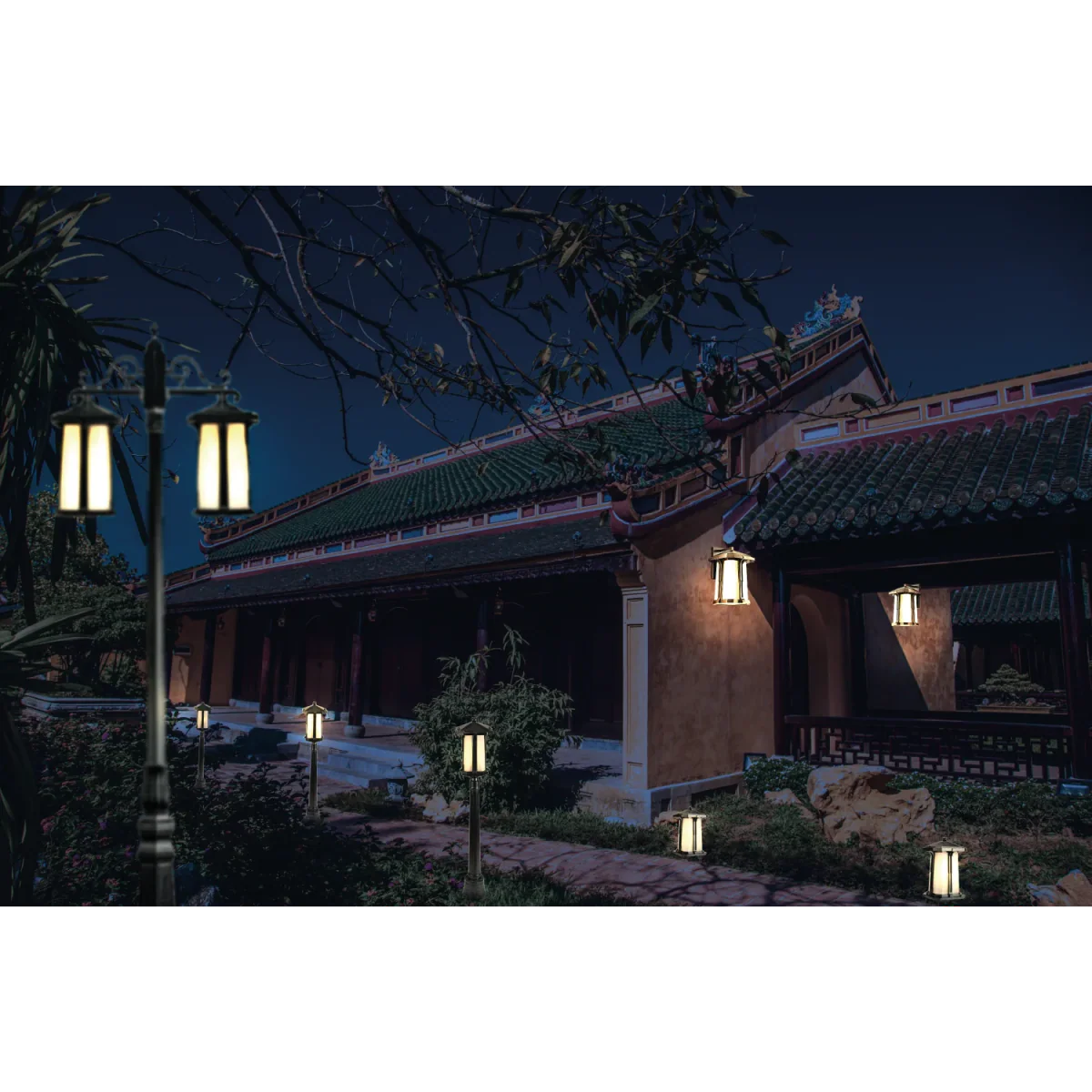 Ultralight LED Outdoor Light - Imperial Style E27 IP44 (0212-Family) - Image 7