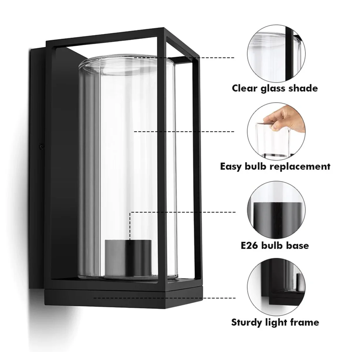 Ultralight Modern Lantern Outdoor Light (WL-GL family) - Image 27