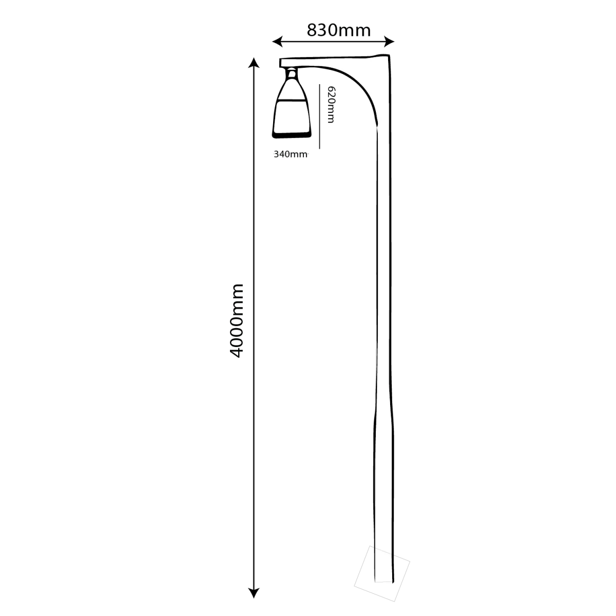 Ultralight LED Pole Light 80W IP65 (PW24GL) - Image 10