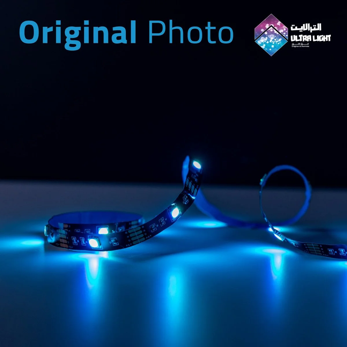 Ultralight LED Strip Light 2M for TV backlighting, Sound Color Sync (LED-5050-24P) - Image 4