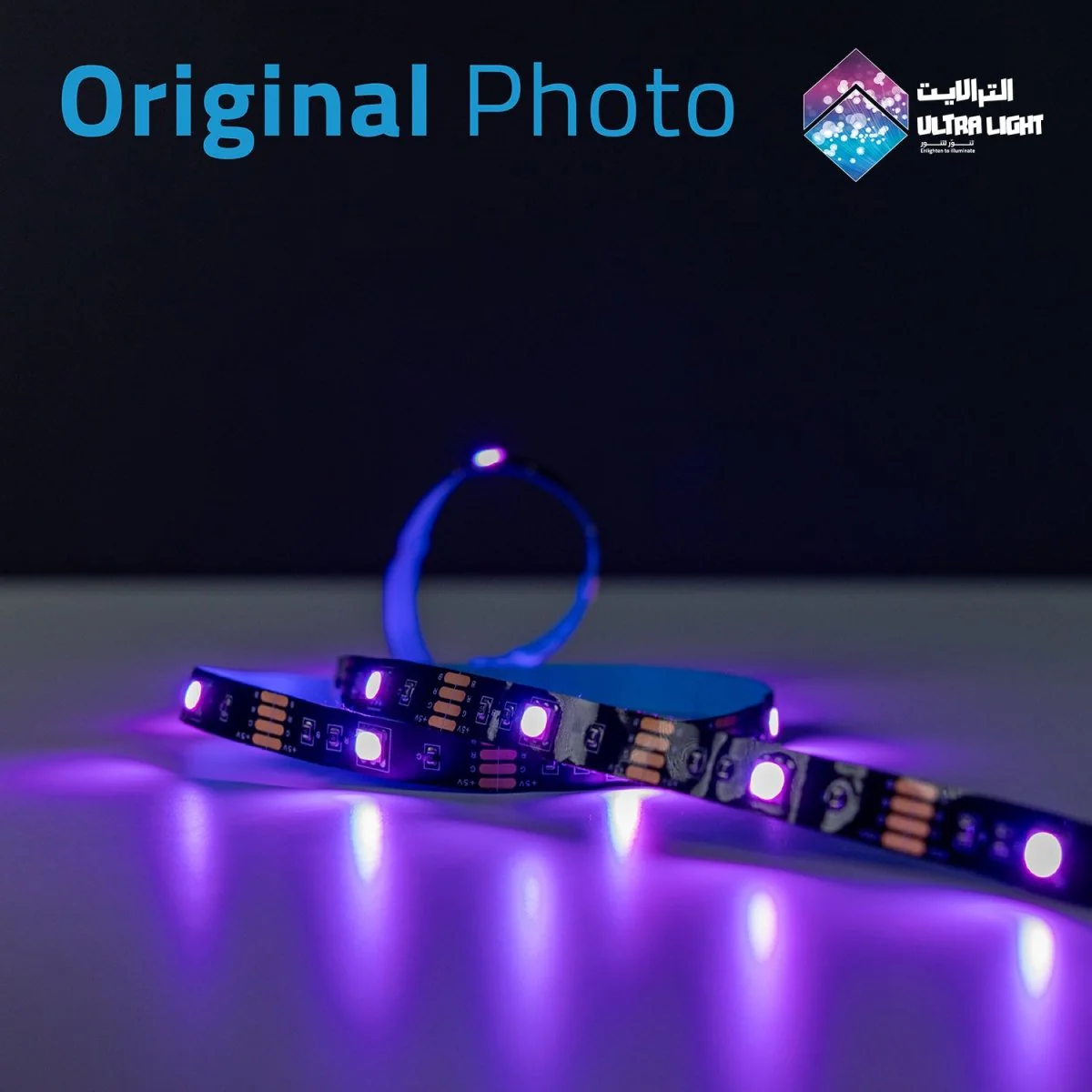 Ultralight LED Strip Light 2M for TV backlighting, Sound Color Sync (LED-5050-24P) - Image 7