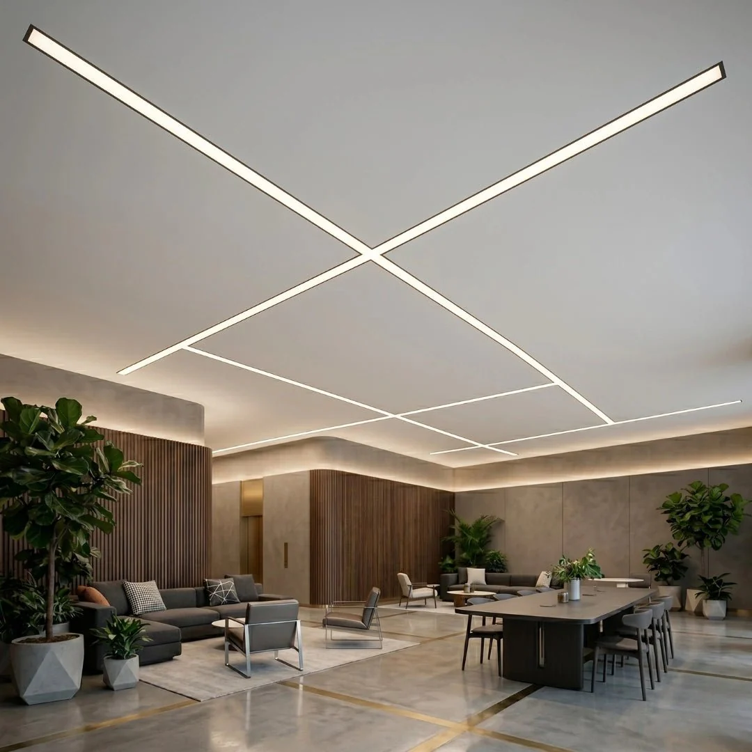 Ultralight Black Linear Recessed Connectable Light - Modern Slim Design (BR6075) - Image 2