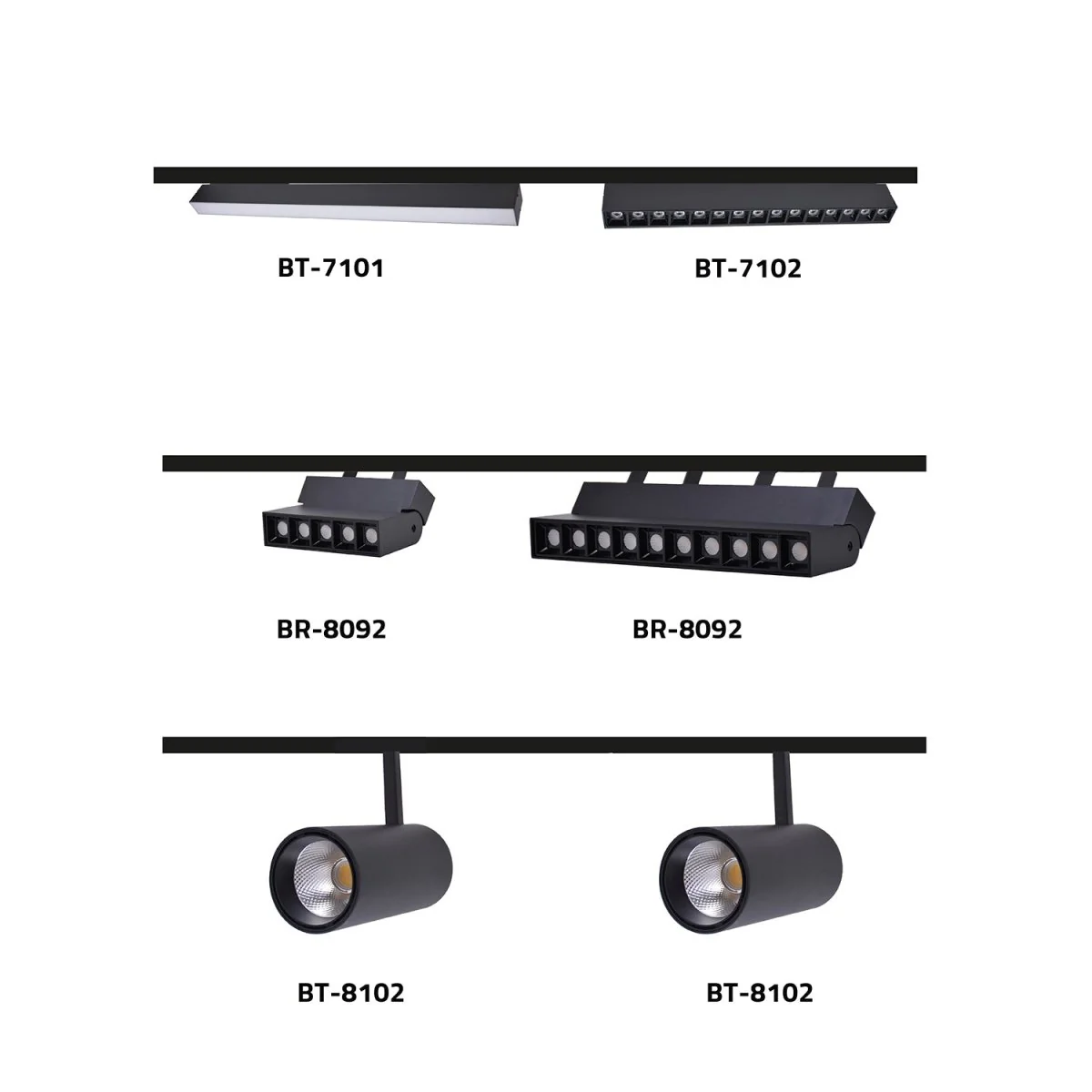 Magnetic Track Light 35mm - OSRAM LED CHIPS (BT-Family)