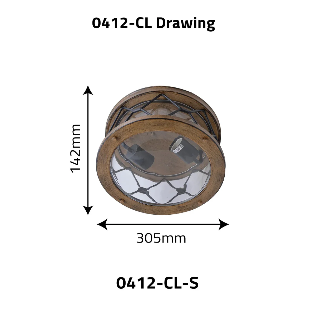 Ultralight Brown Outdoor Light E27 (0412-Family) - Image 26