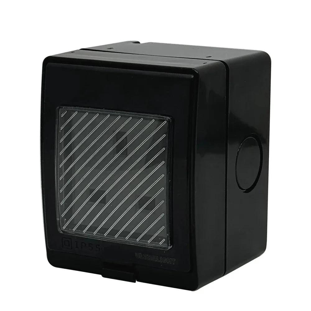 Ultralight Outdoor Sockets 13A - IP55 Rubber Cover (IG55)