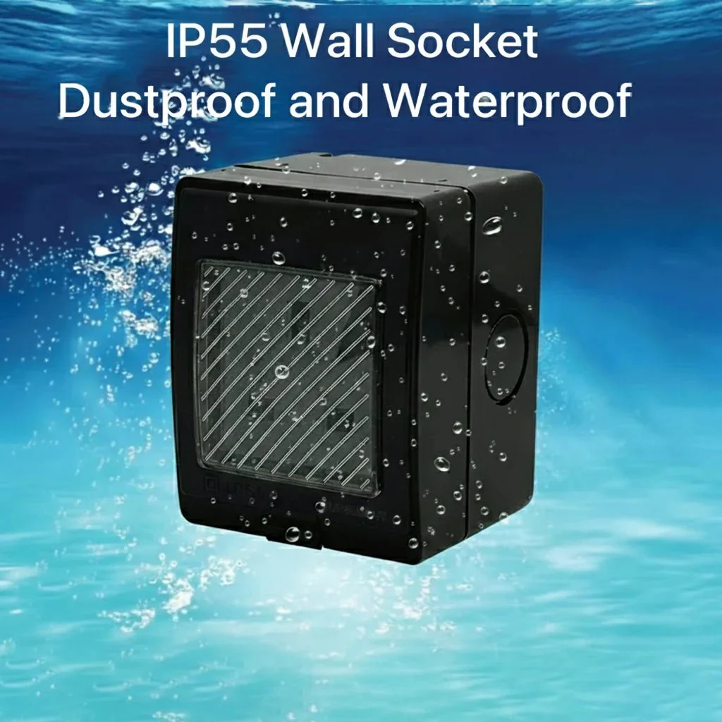 Ultralight Outdoor Sockets 13A - IP55 Rubber Cover (IG55) - Image 6
