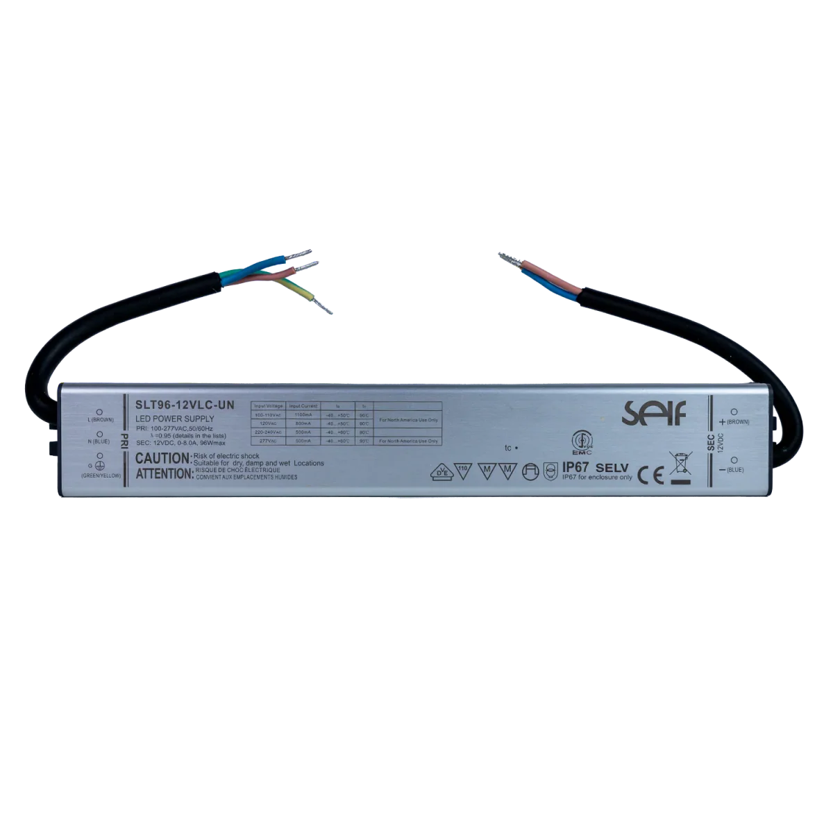 Ultralight Power Supply 12V 96W IP67 (SLT96) - Image 2