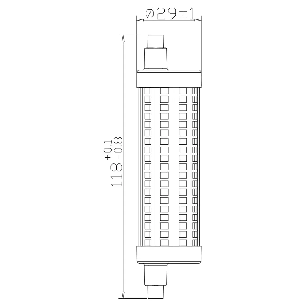 Ultralight LED R7s Bulb 15W - Length 118mm (UTL-RS2000) - Image 5