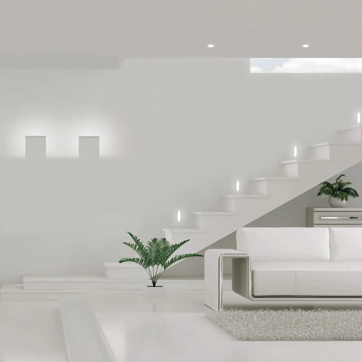 Ultralight Recessed Gypsum wall Light Frame E14 (MW-8401) - Image 5
