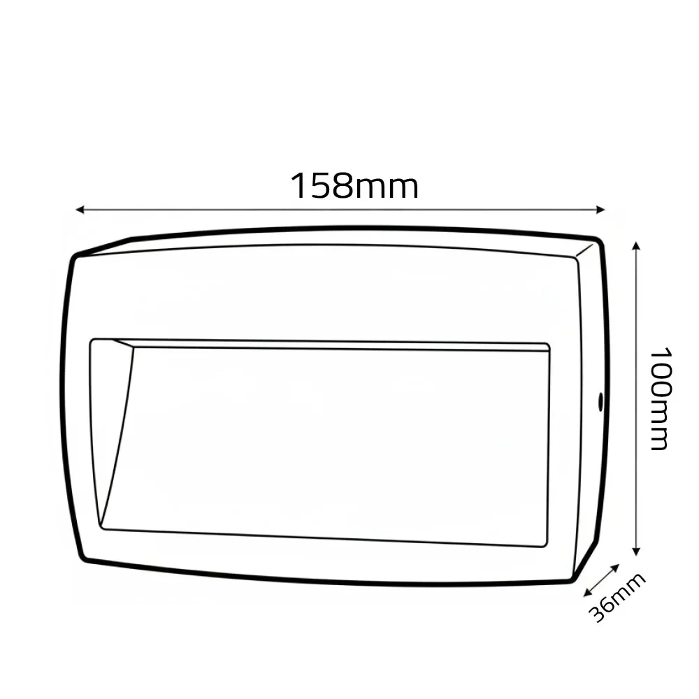 Ultralight Rectangular LED Surface Mounted Step Light (20604) - Image 10