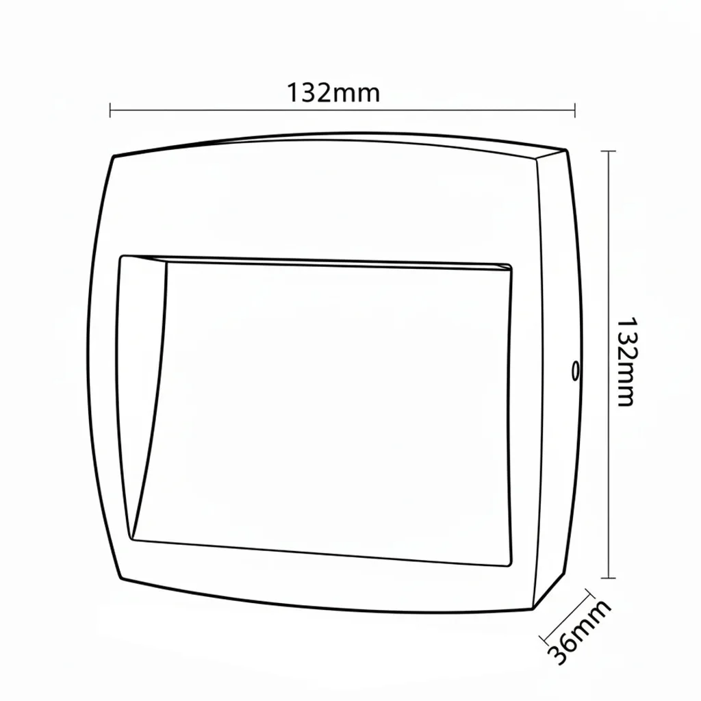 Ultralight Square LED Surface Mounted Step Light (20603) - Image 8
