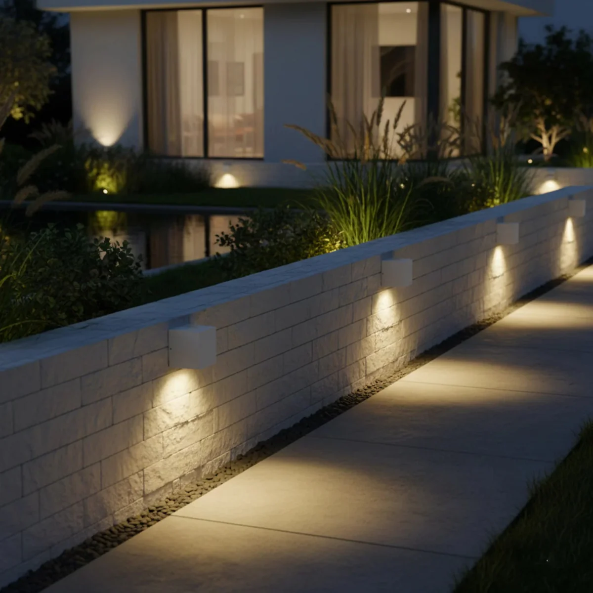 Ultralight Rectangular Frame Wall Light GU10 (FYL0226) - Image 2