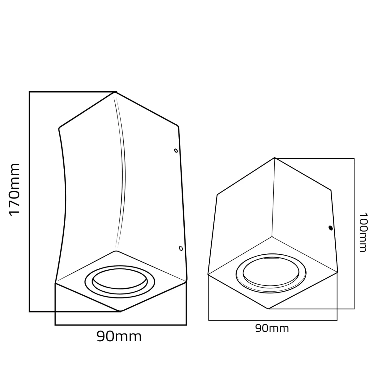 Ultralight Curve Wall Light 2xGU10 (FYL0227) - Image 5
