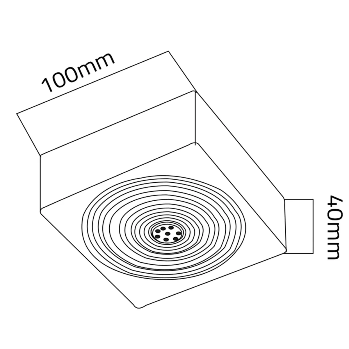 Ultralight Square Surface Mounted Spotlight 10.5W (SQ7224B) - Image 10