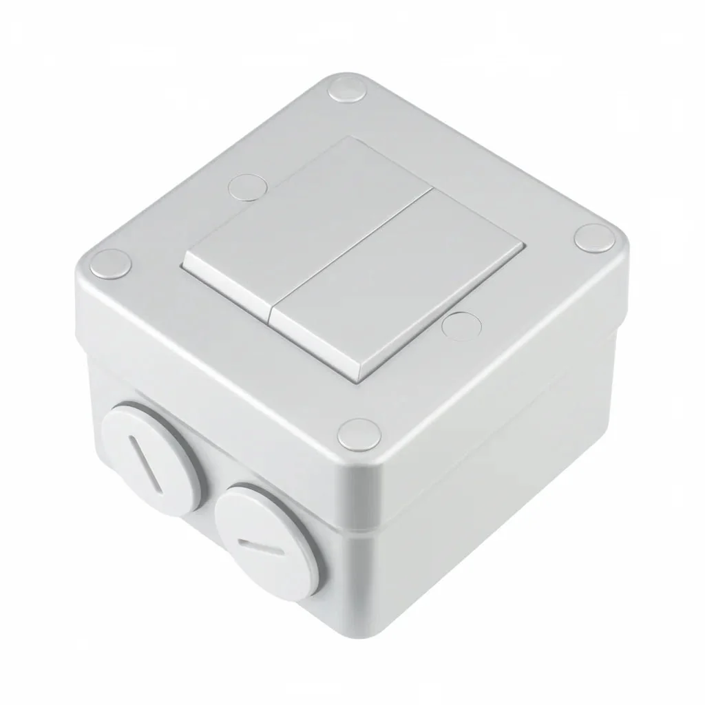 Ultralight Double Switch Waterproof 16Ax (FSH-2G2W)