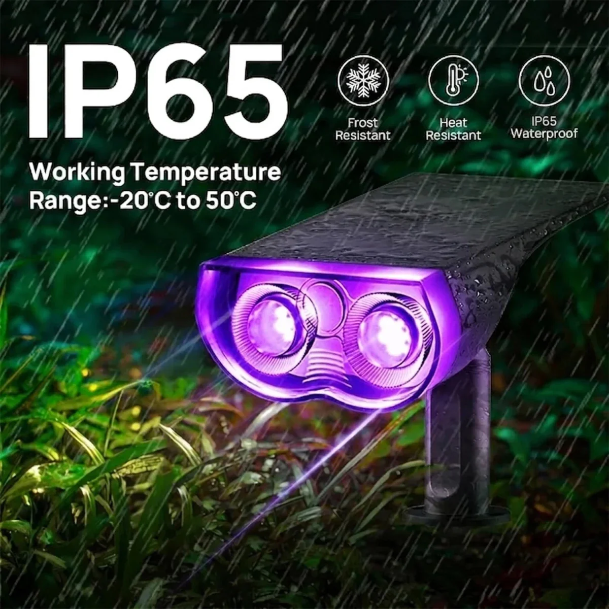 Ultralight Solar Landscape Light With 6 Light Color Auto Work at Night (LL18013) - Image 4