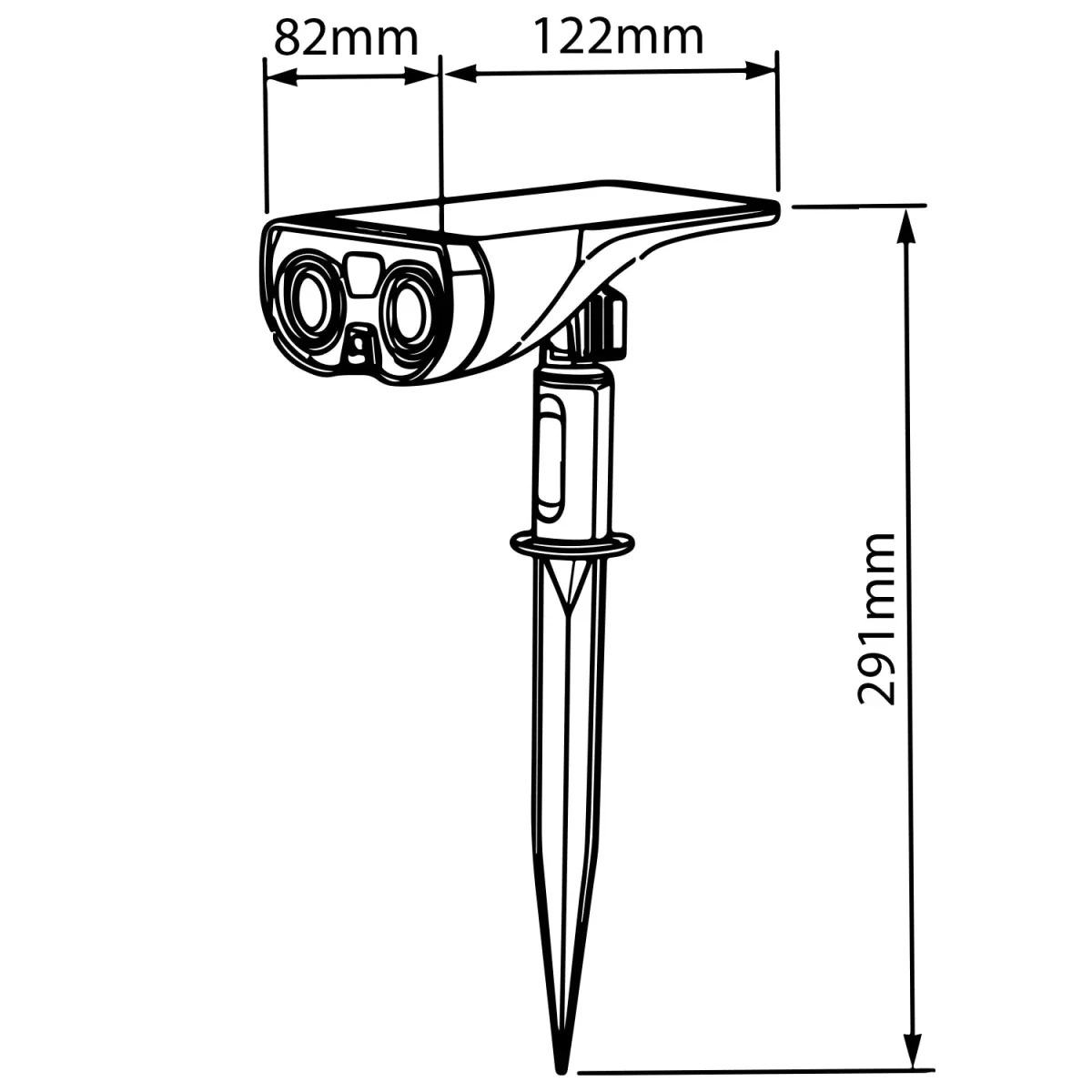 Ultralight Solar Landscape Light With 6 Light Color Auto Work at Night (LL18013) - Image 6