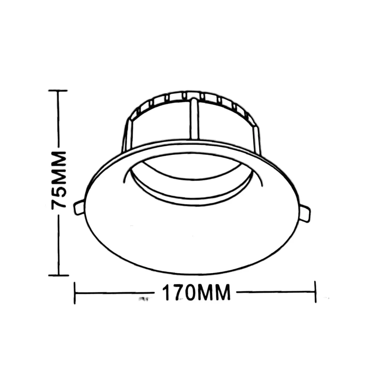 Ultralight Spot Light Frame AR111 14.5cm (BA226) - Image 4
