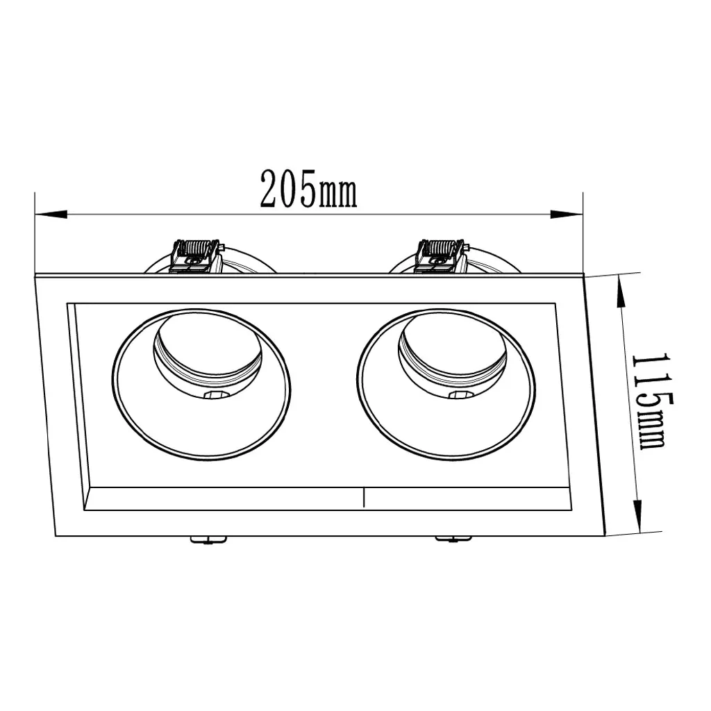 Ultralight Double Spot Light Frame (GS75-2) - Image 8