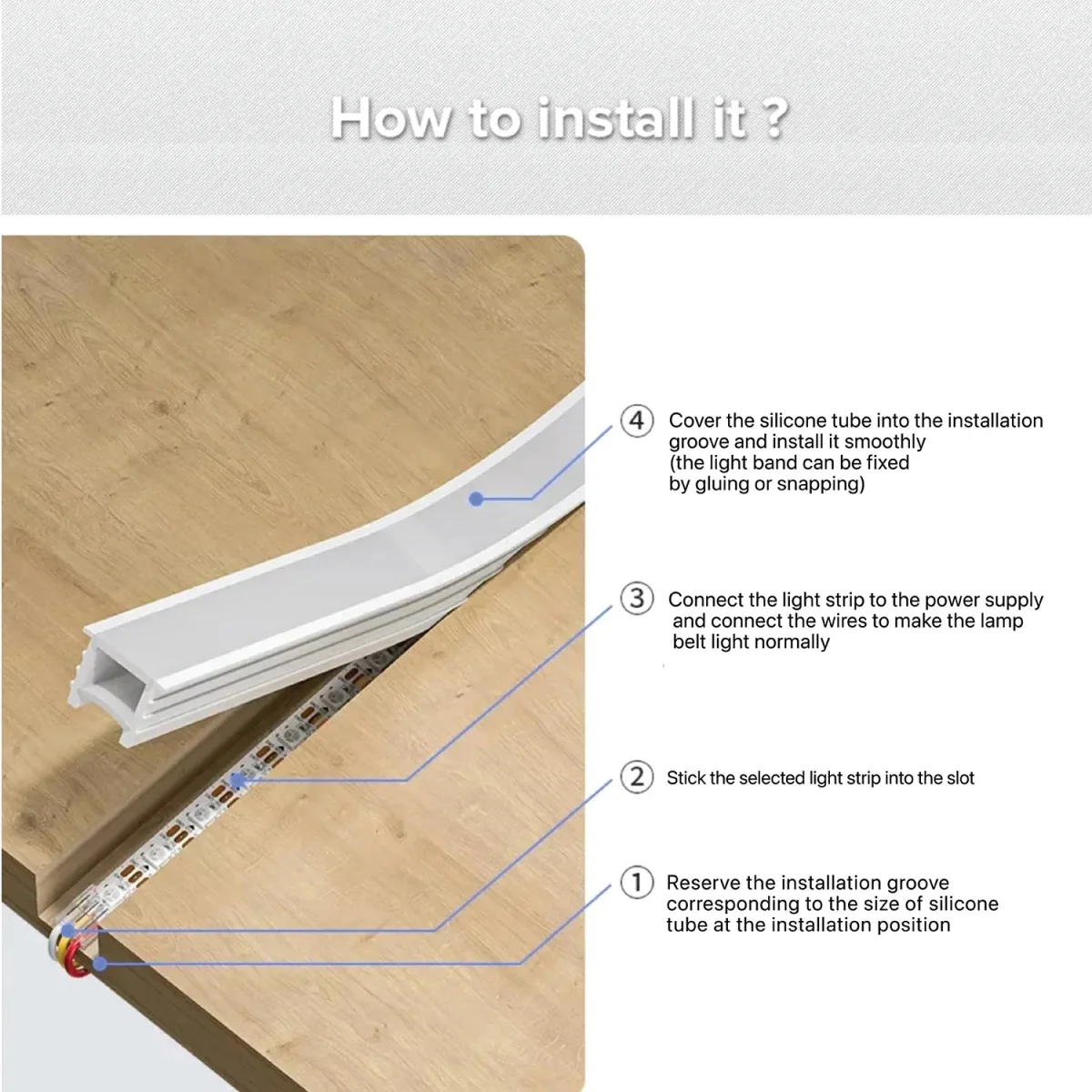 Ultralight Strip Silicon Frame - Flexible Housing 50M (Profile 1510) - Image 10