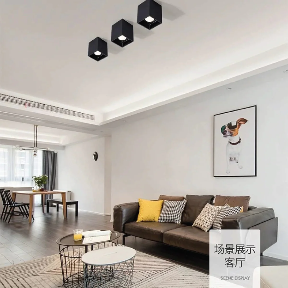 Square Surface Mounted Frame | GU10 Ceiling Light Fixture (UTL-FGU10) - Image 3
