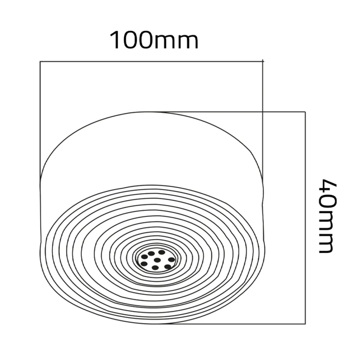 Ultralight Rounded Surface Mounted Spotlight (SQ7224B) - Image 9